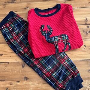 Eddie Bauer Red and Navy Kids Pajama Set